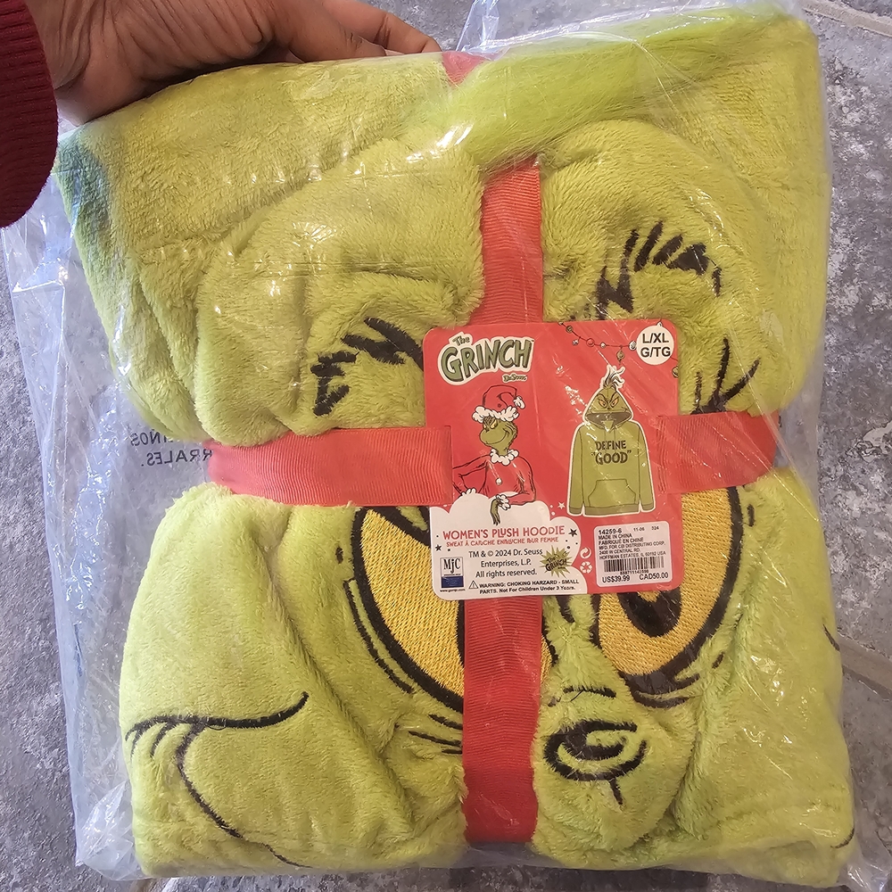 The Grinch Women's Plush Hoodie - Green